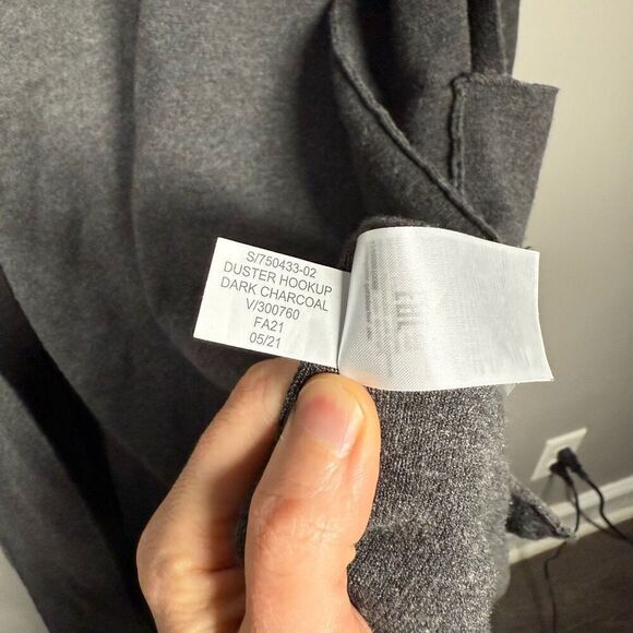 Banana Republic long lined knit cardigan duster sweater gray size Medium - Picture 6 of 8